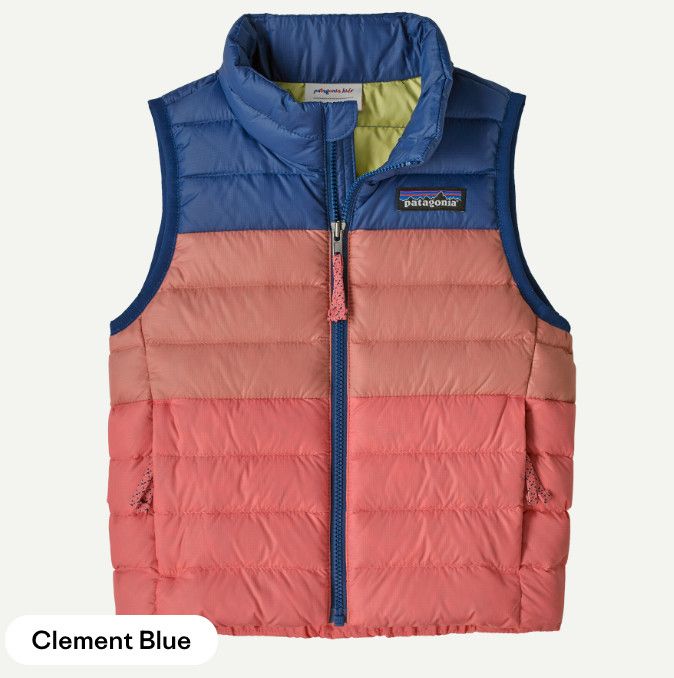 Baby Down Sweater Vest Clement Brown