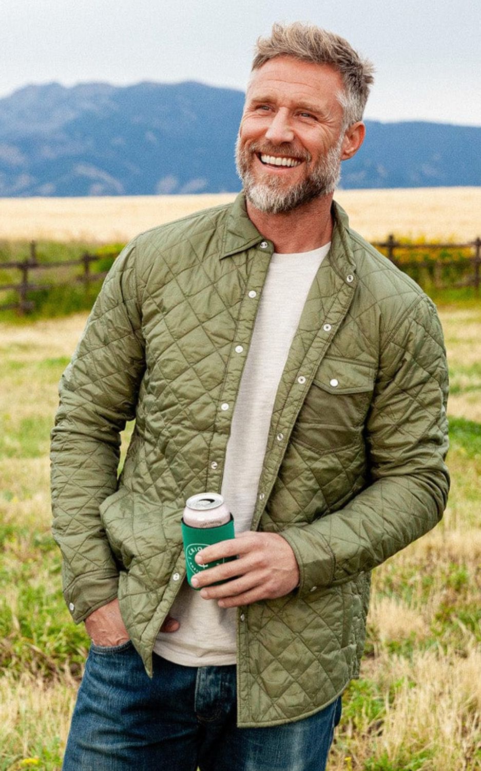 Quilted Shacket Oilve