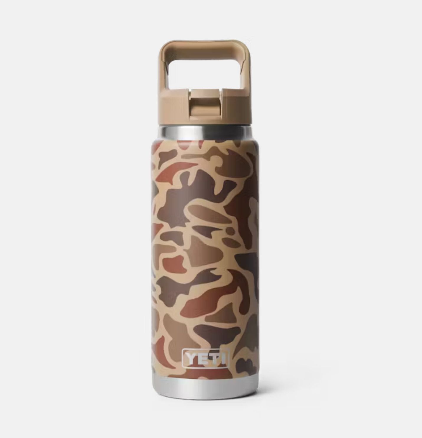 Rambler 26oz Straw Bottle Wetlands Camo