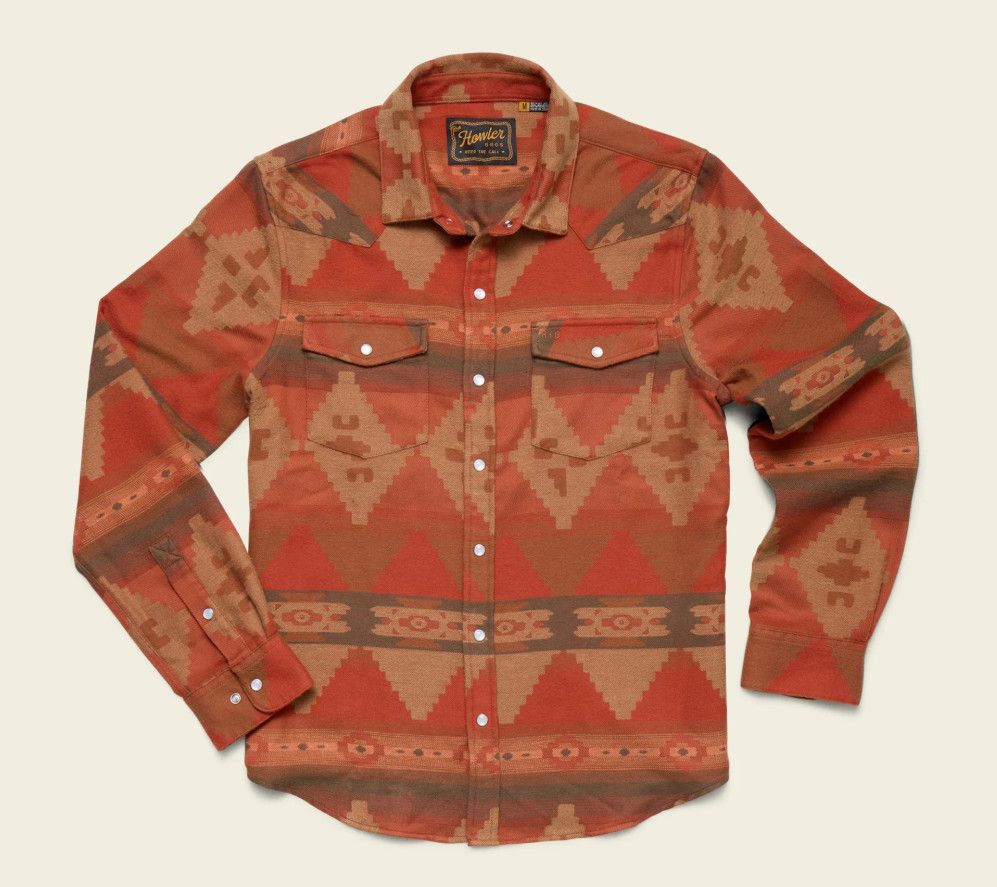 Sheridan Flannel Mitla Motifs : Terracotta