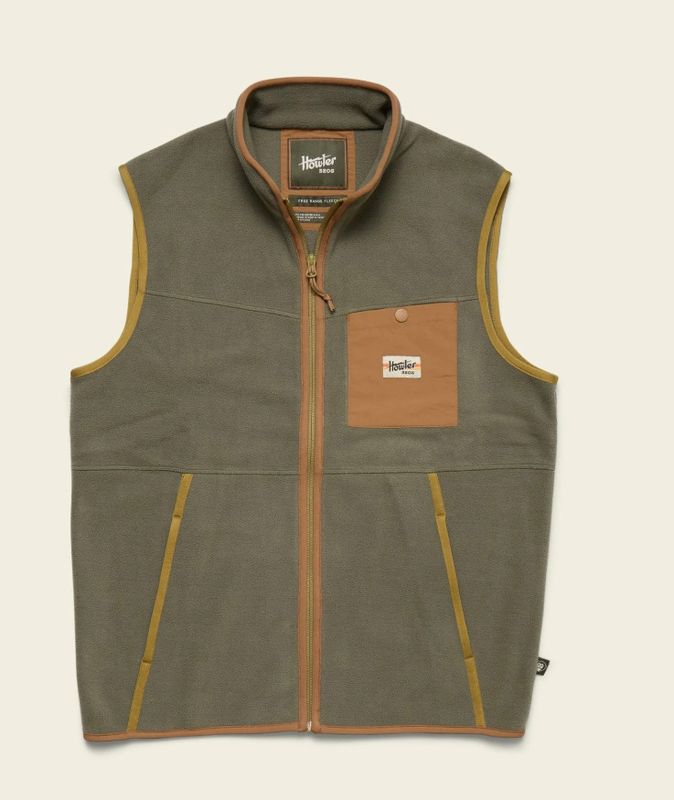 Free Range Fleece Vest Oregano