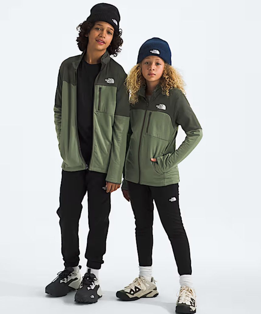 Teen Hike Midlayer Full Zip Bark Mist