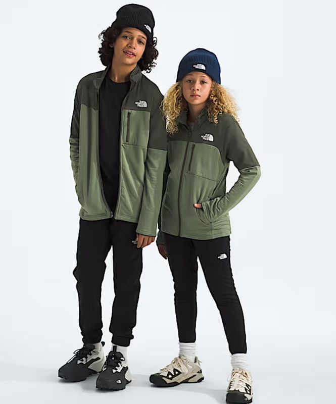 Teen Hike Midlayer Full Zip Bark Mist