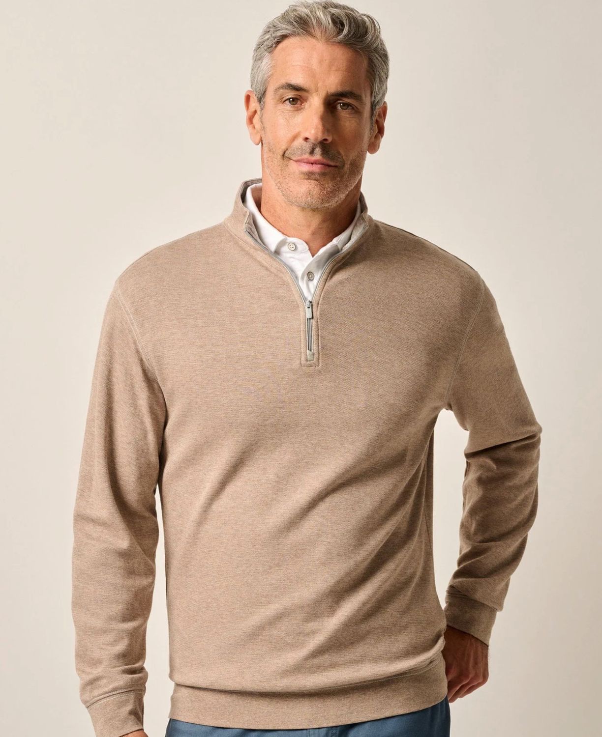 Hanks 1/4 Zip Pullover Hazelnut