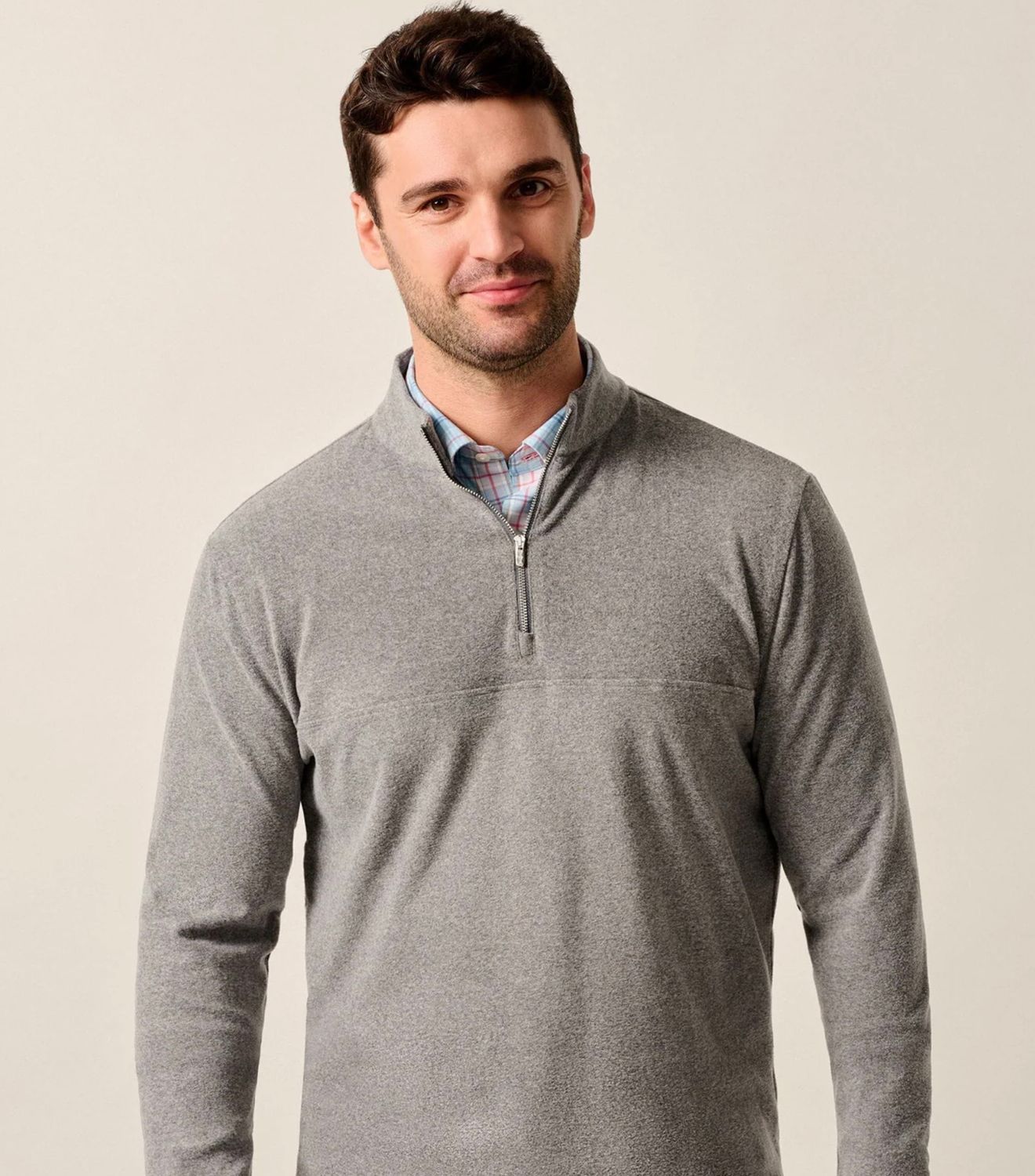 Mikey Performance 1/4 Zip Pullover Smoke