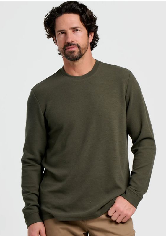 Men&#39;s Waffle Crew Dark Forest