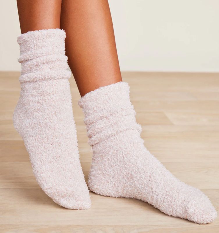 CozyChic Heathered Socks Dusty Rose