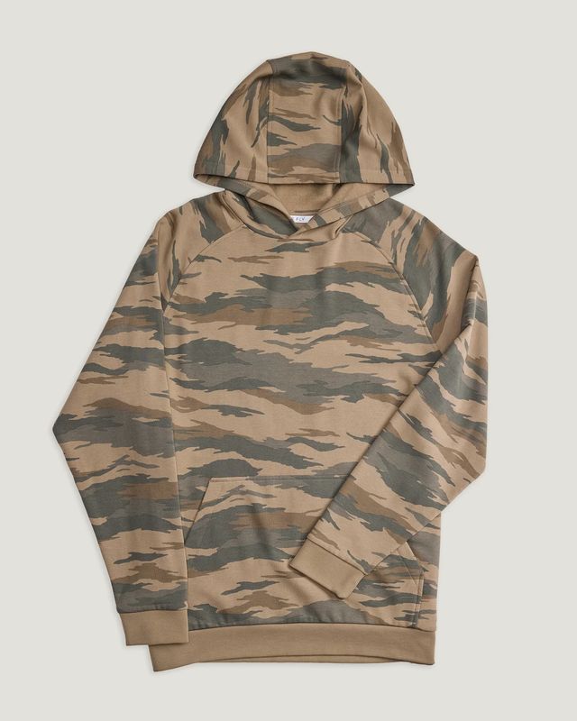 Men&#39;s Bamboo Lightweight Fleece Hoodie Congaree Camo