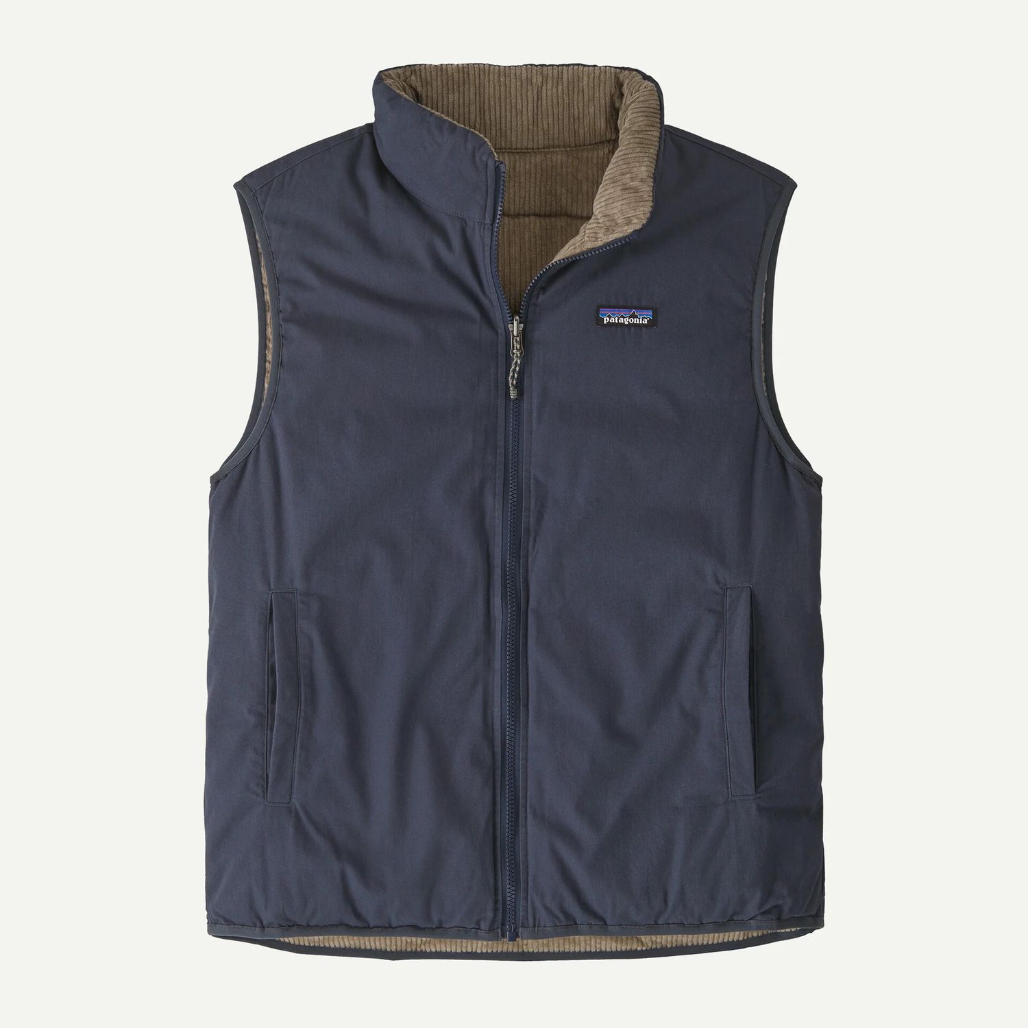 Reversible Cotton Down Vest Smolder Blue