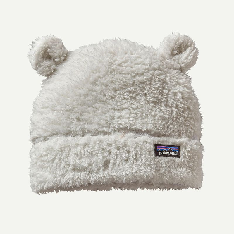 Baby Furry Friends Fleece Hat Birch White