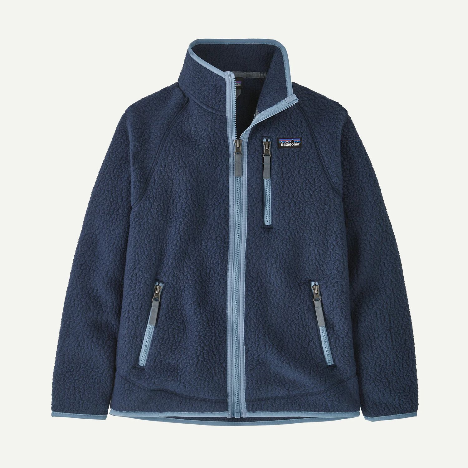 Kids&#39; Retro Pile Fleece Jacket New Navy