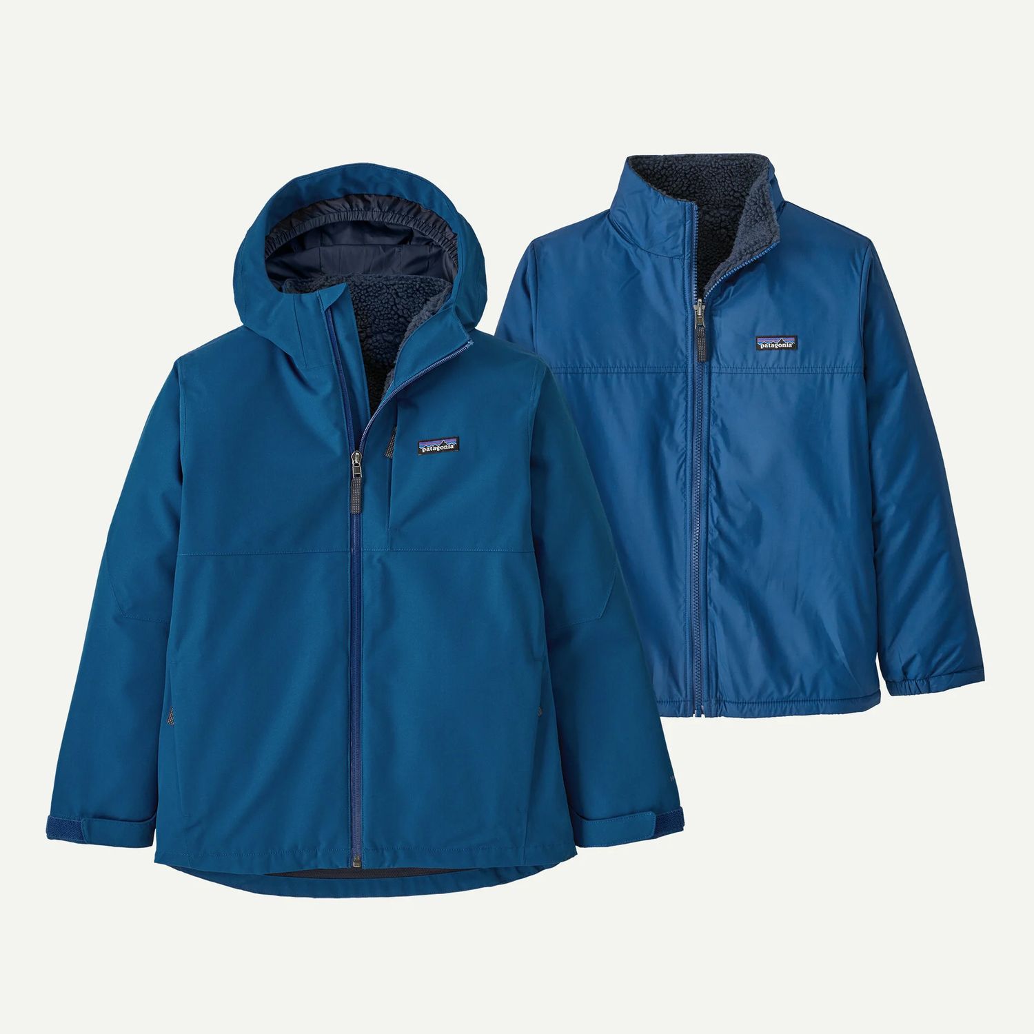 Kids&#39; 4-in-1 Everyday Jacket Clement Blue