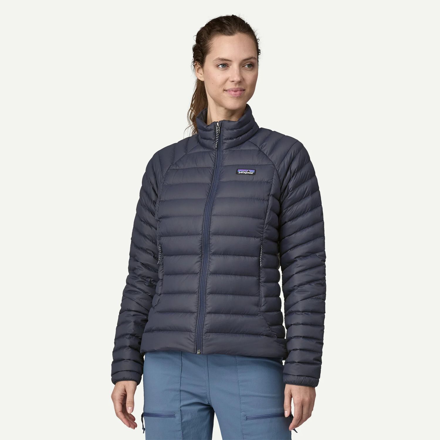 W&#39;s Down Sweater Jacket Smolder Blue