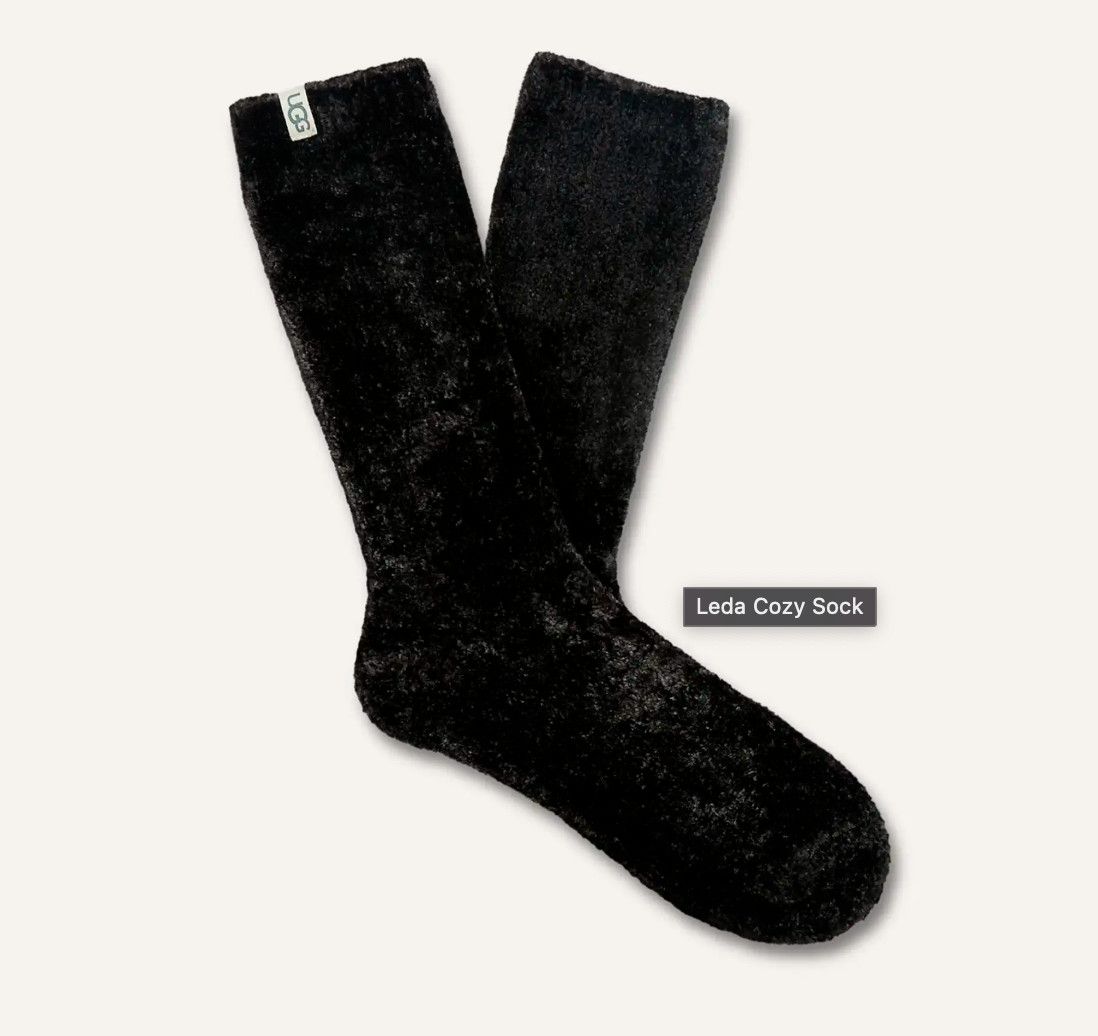 W Leda Cozy Sock Black