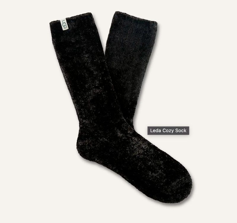W Leda Cozy Sock Black
