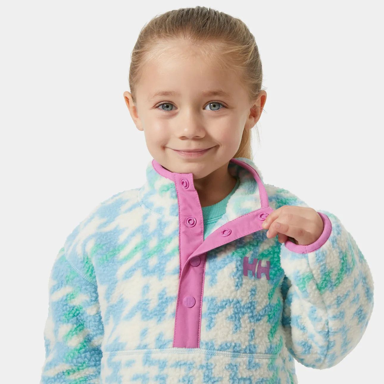 K Frosty Pile Sweater Light Cyan