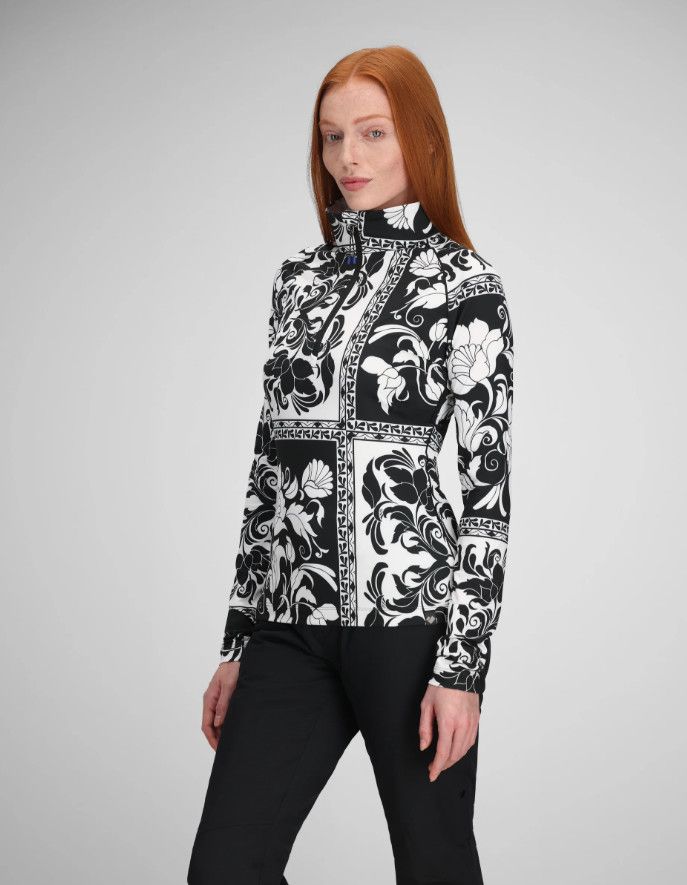 W Oly Baselayer Zip Top Marquee