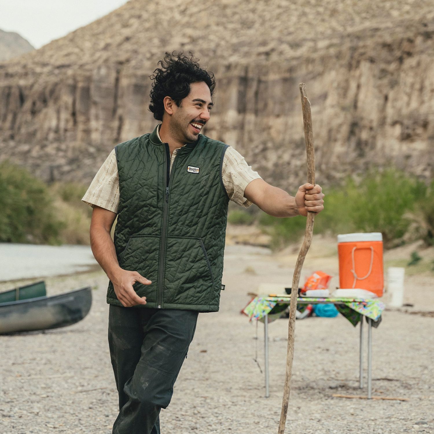 Voltage Quilted Vest Pine Needle
