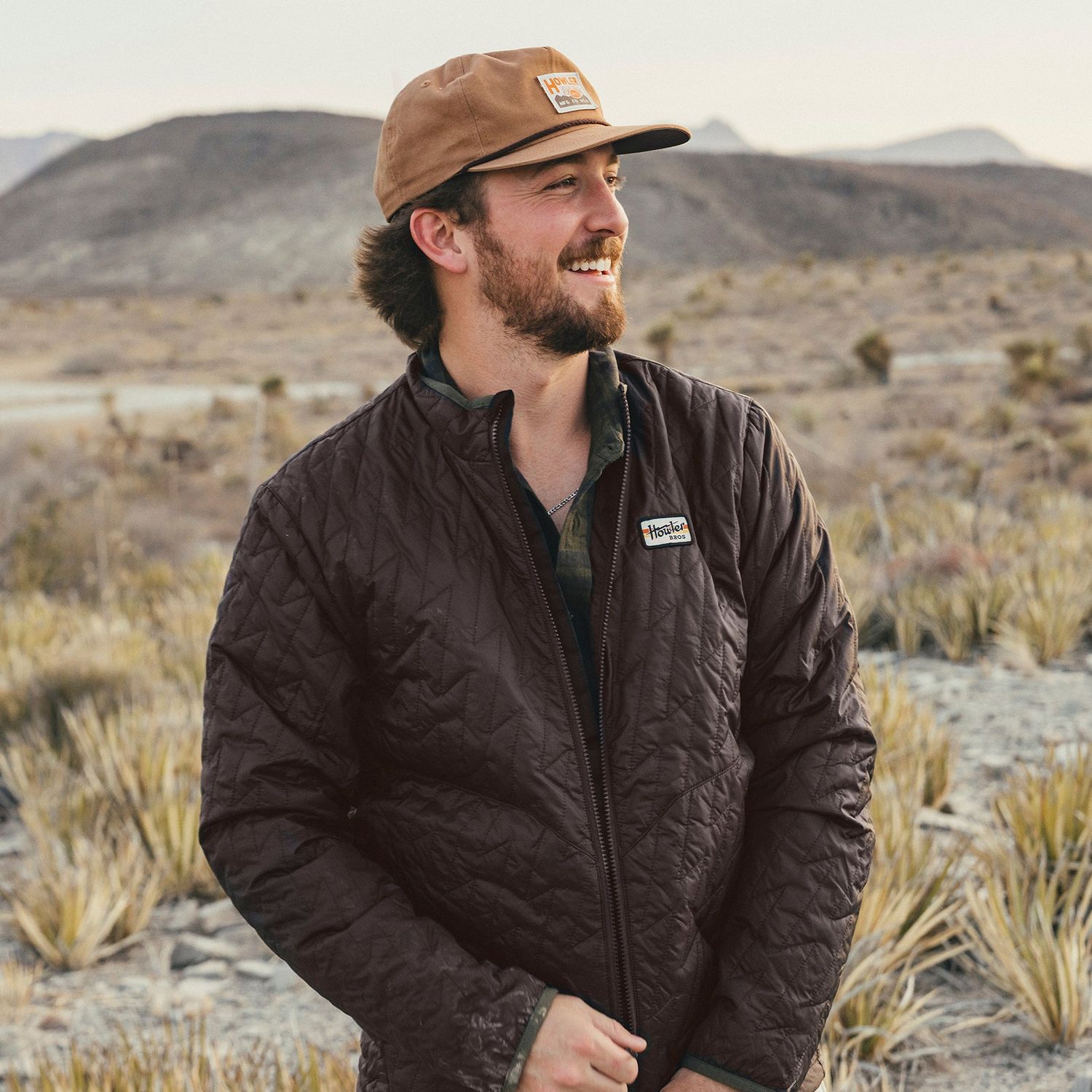 Voltage Quilted Jacket Bark
