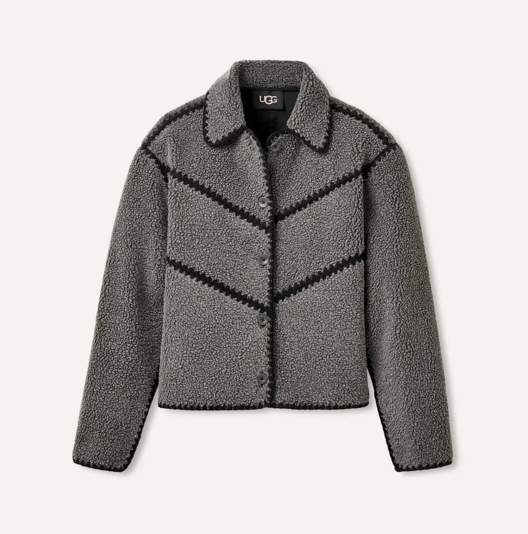W&#39;s Ellison UGGfluff Shell Jacket Charcoal Heather