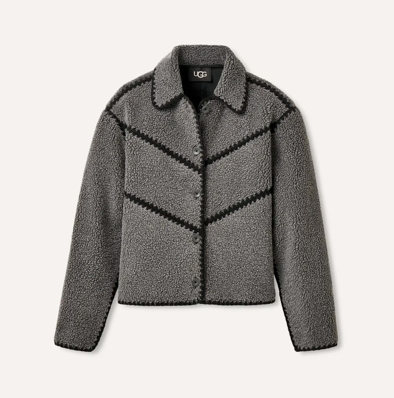 W&#39;s Ellison UGGfluff Shell Jacket Charcoal Heather