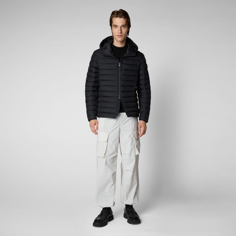 Juncus Hooded Jacket Blue Black