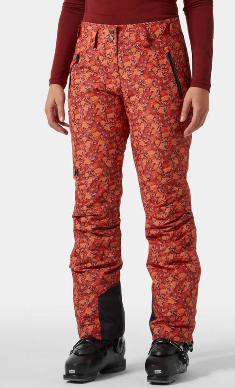 W’s Legendary Insulated Ski Pants Red Flower