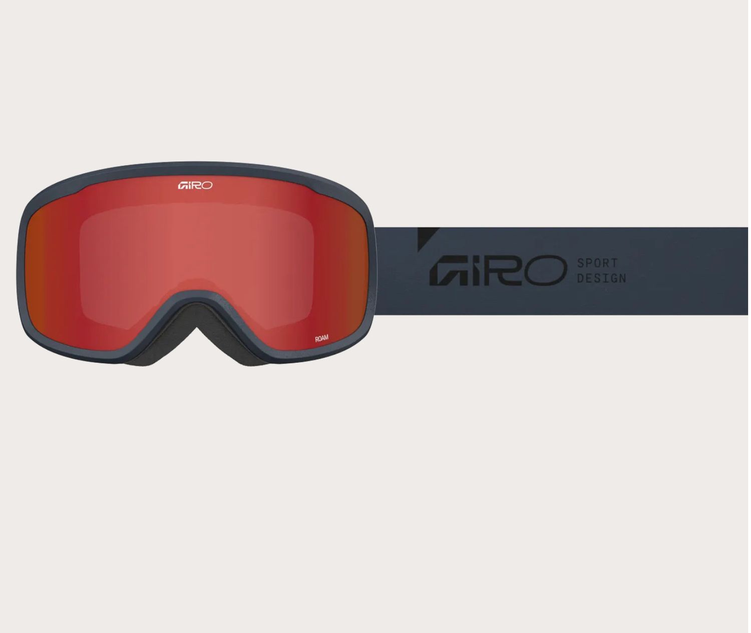 Roam Goggle Stacked Black/Amber Scarlet