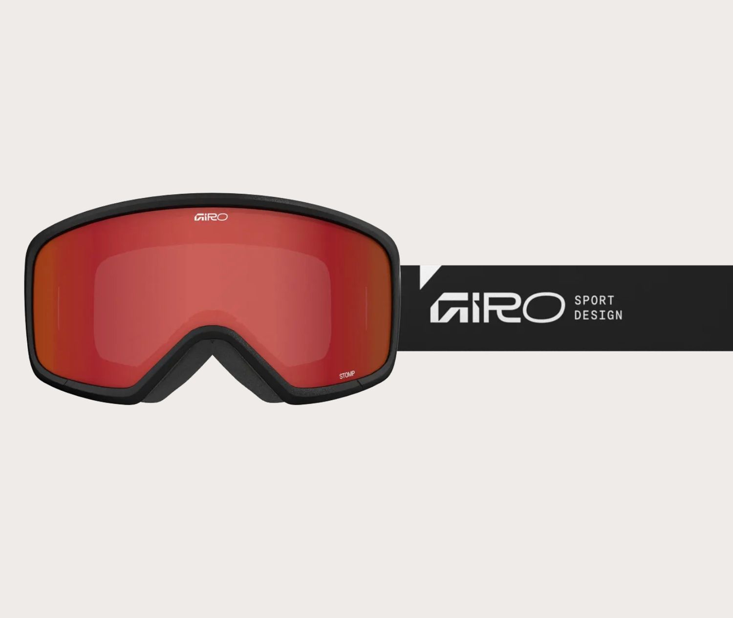 Stomp Goggle Wordmark Black/Amber Scarlet