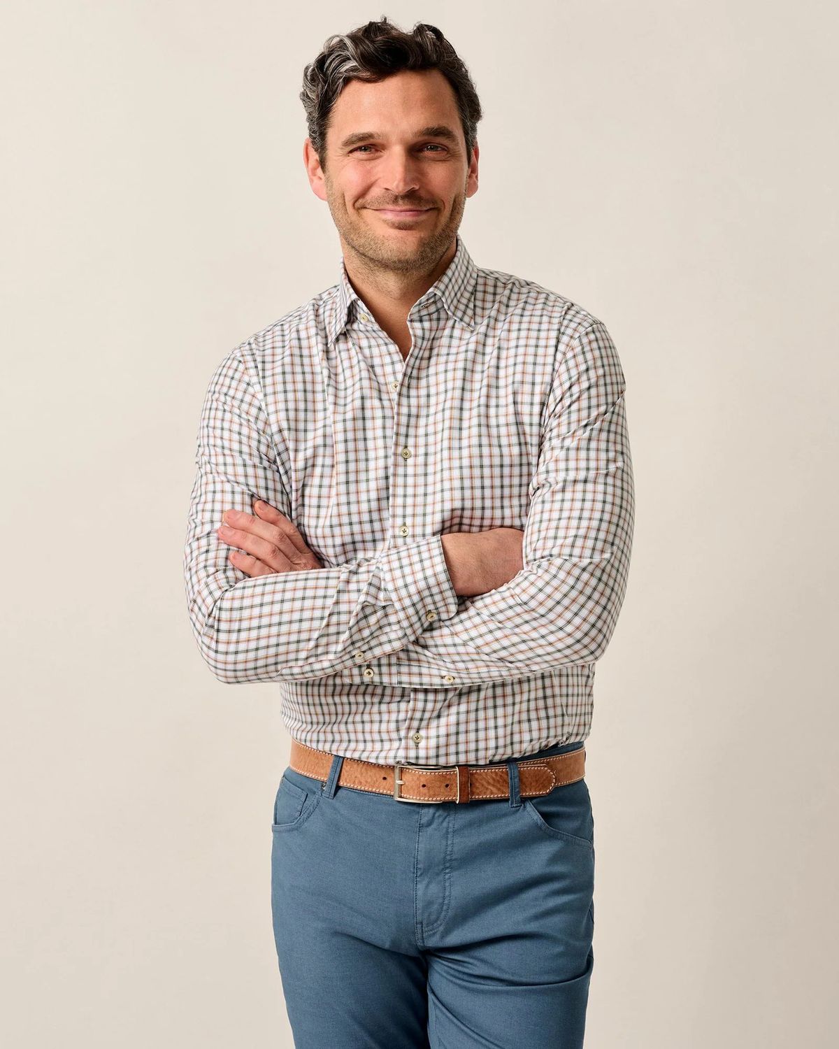 Chiles Button Down Shirt Forest