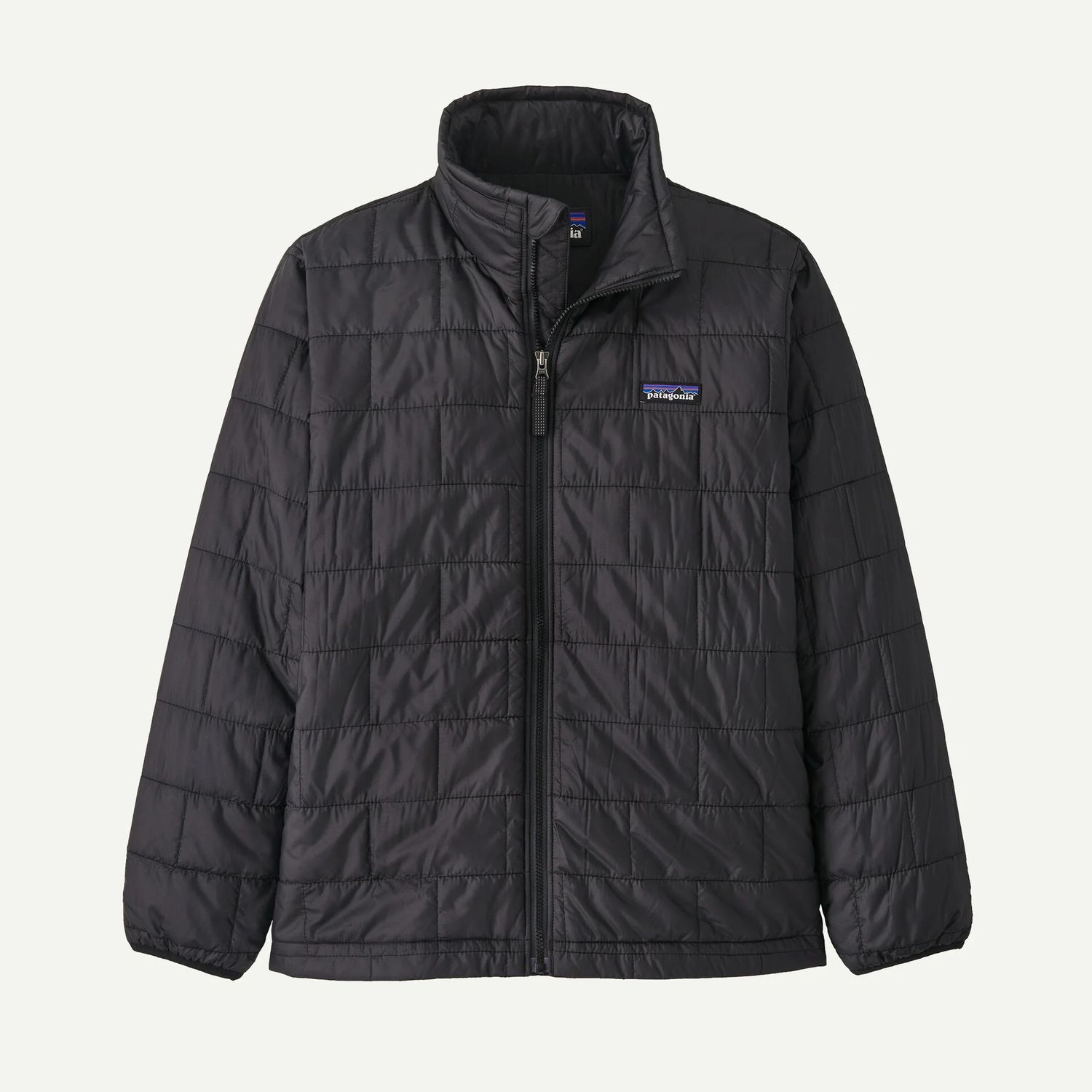 Kids' Nano Puff Brick Quilt Jacket Black