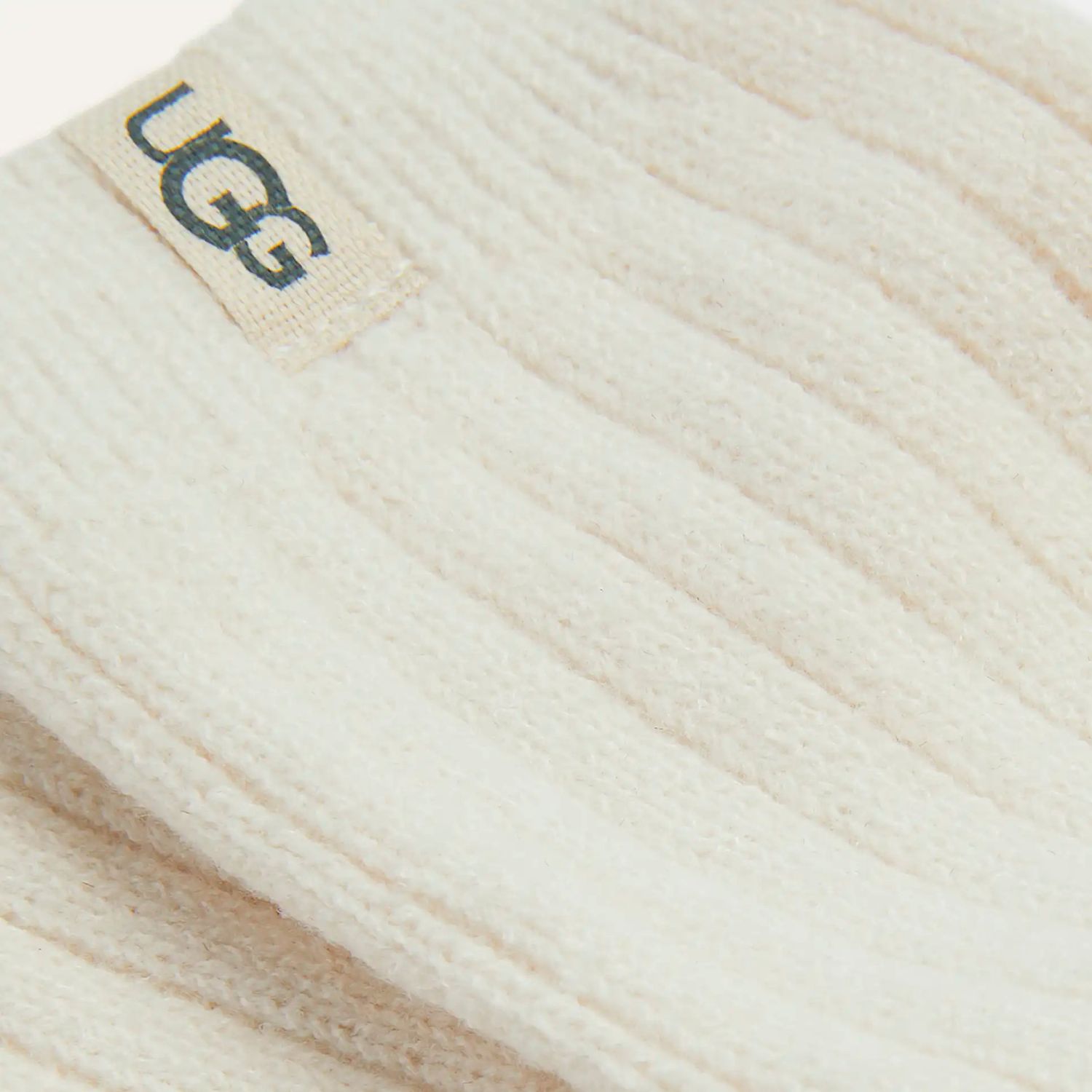W's Rib Knit Slouchy Crew Sock White