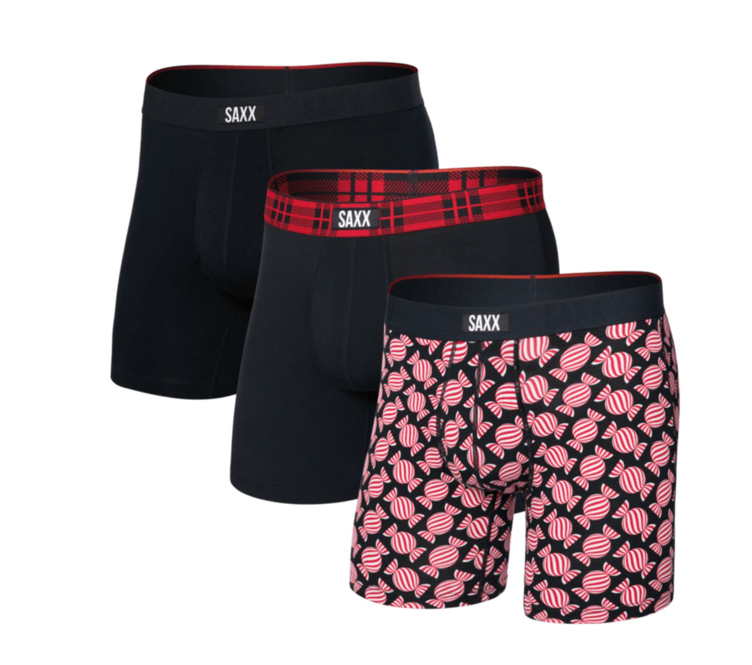 Vibe Xtra 3PK Sweet Stripe/Check/Black