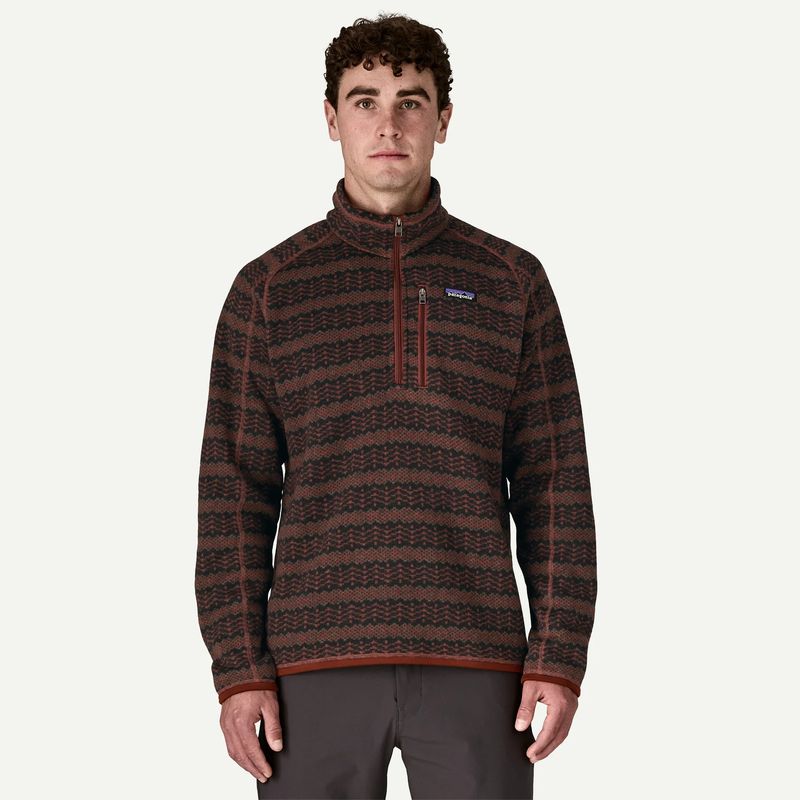 M&#39;s Better Sweater 1/4 Zip Woven Together Dried Vanilla