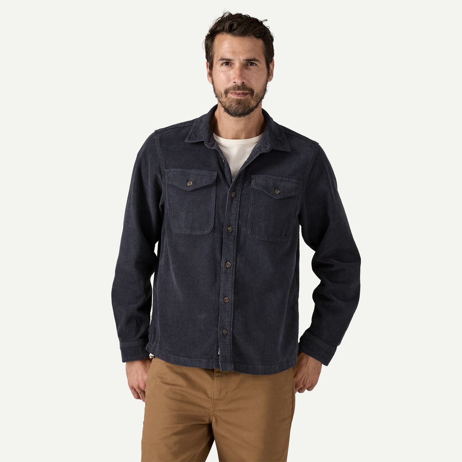 M's Corduroy Shirt Smolder Blue
