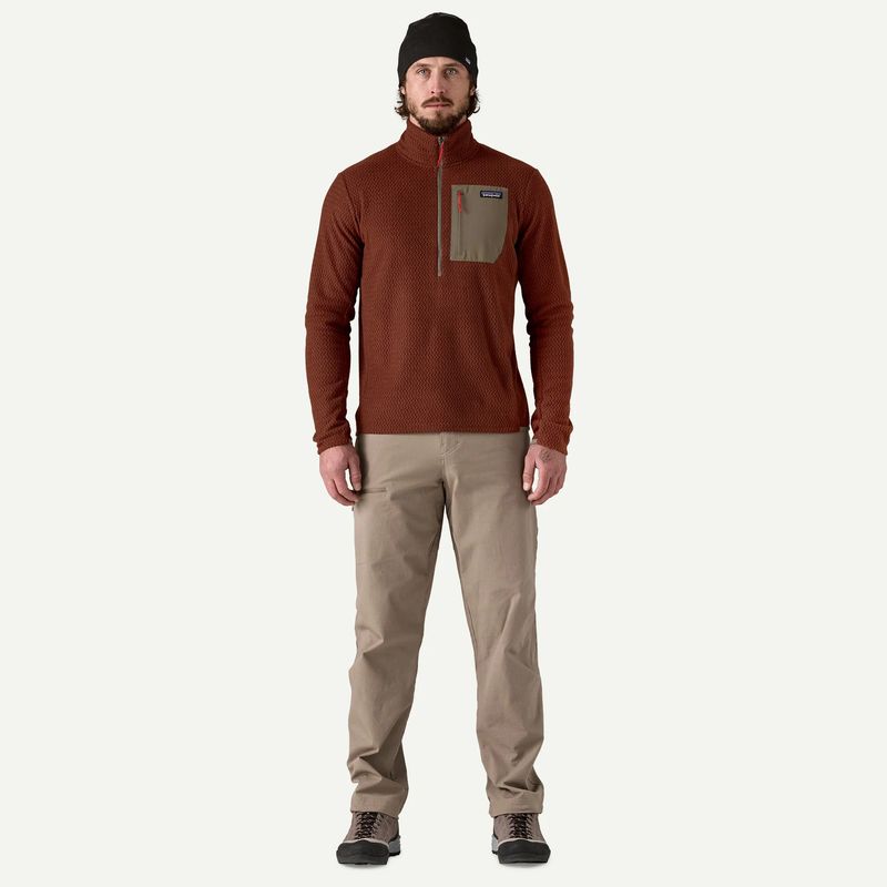 M&#39;s R1 Air Fleece Zip-Neck Dried Vanilla