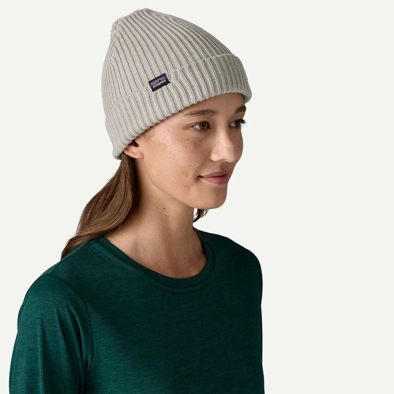 Fisherman&#39;s Rolled Beanie Crisp Grey