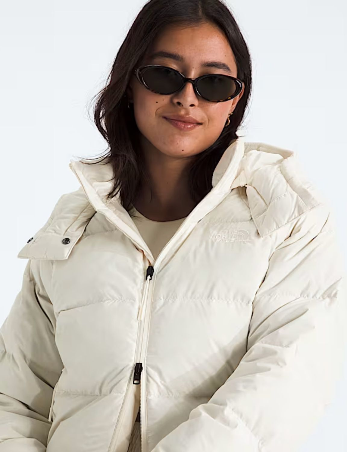 W’s Hydrenalite City Down Hooded Jacket White Dune