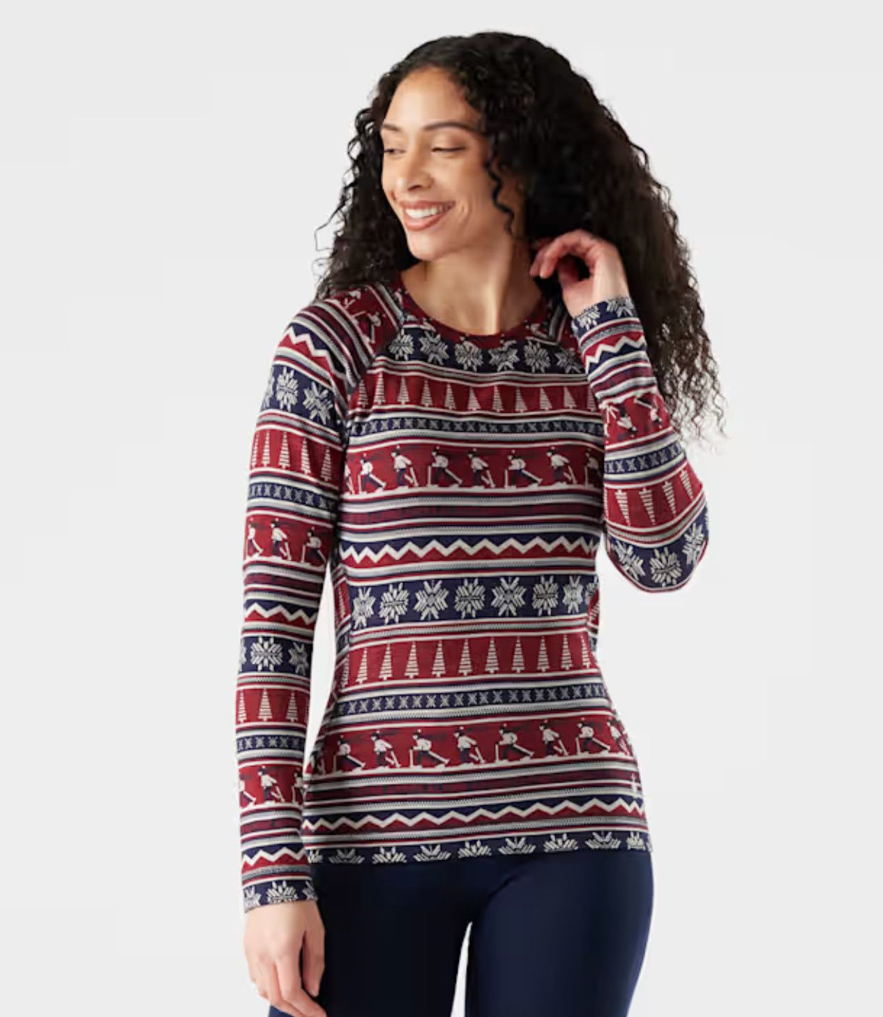 W's Classic Thermal Merino Crew Currant Alpine Apres