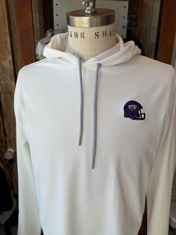 Hoppin TCU Helmet White