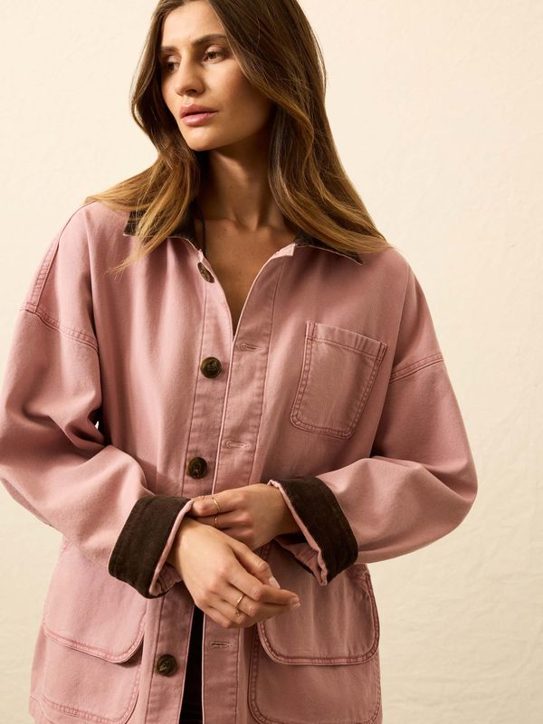 Sunwashed Canvas Barn Jacket Nostalgia Rose 
