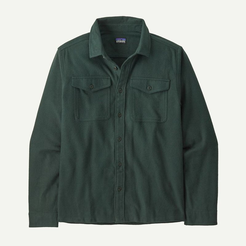 M&#39;s Fjord Flannel Shirt Whole Weave: Old Growth Green