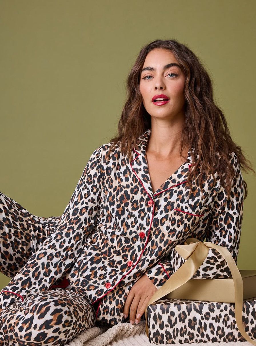 Holiday Dreams Leopard Print Pants Set