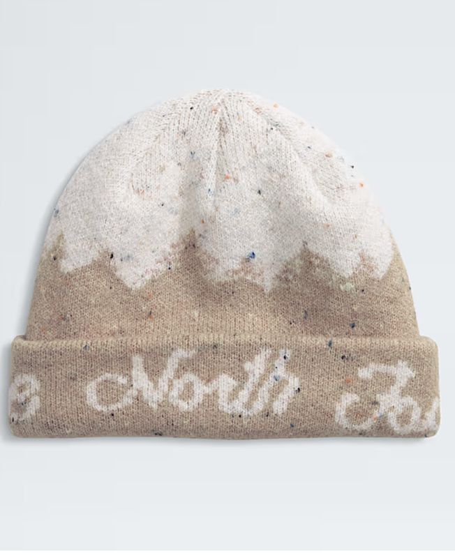 Cabin Mountainscape Beanie Mushroom Grey