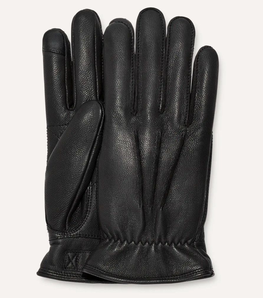 M 3 Point Leather Glove Black
