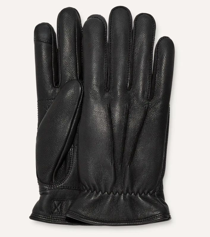 M 3 Point Leather Glove Black
