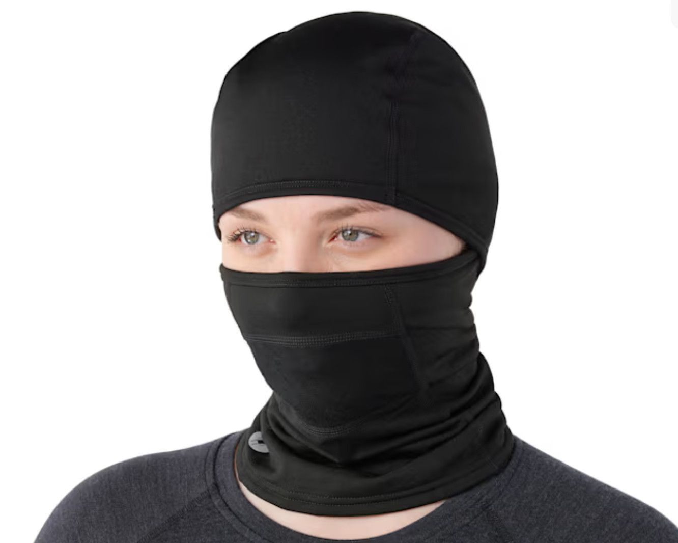 Active Fleece Hinged Balaclava Black