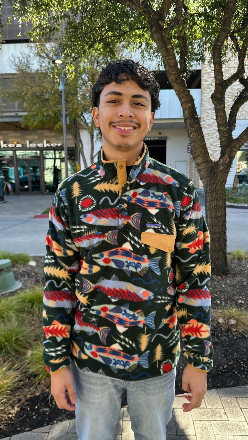 M&#39;s LW Synch Snap-T P/O Salmon Energy: Old Growth Green