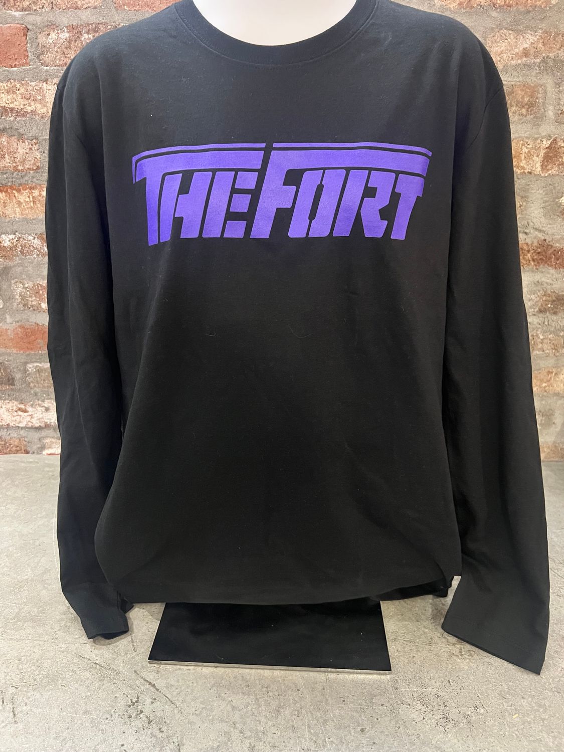 Flying T L/S purple letters 