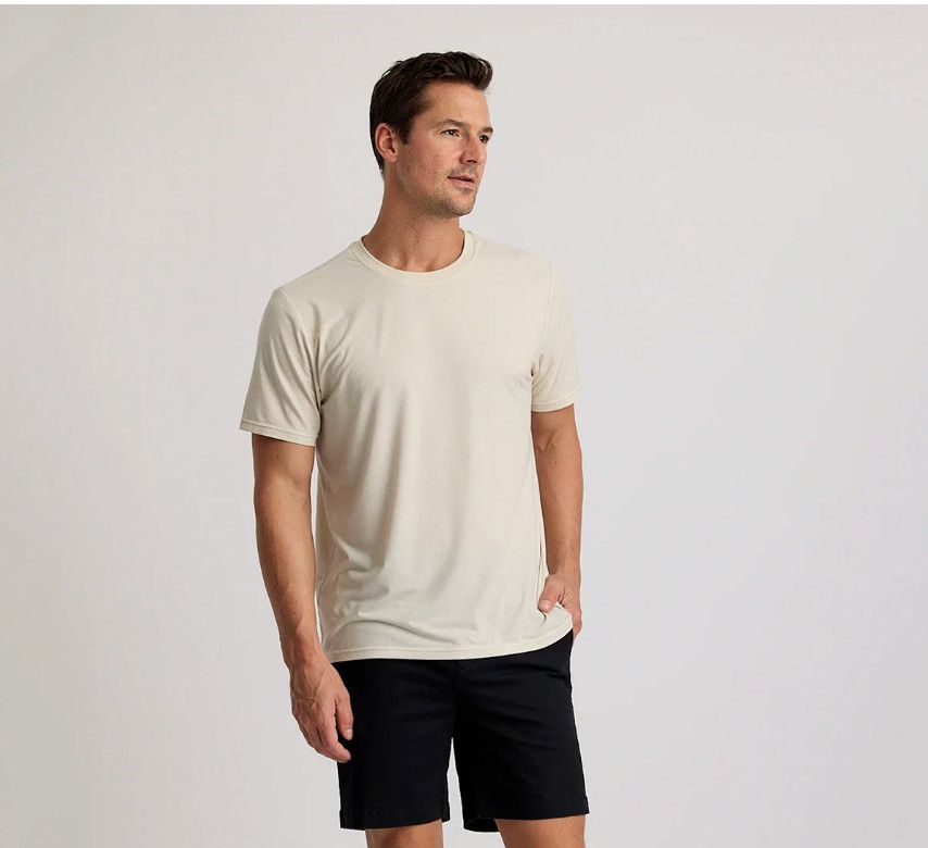 Men's Elevate Lightweight Tee Heather Birch, Size: Medium